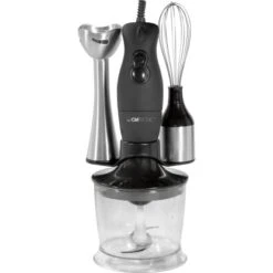 Stabmixerset SMS 3190 4-teilig Schwarz-Silber