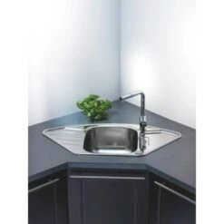 OBI Eckeinbauspüle Canto Basic 92 Edelstahl Eckig -Küchenwelt Verkauf 135446 picture 3