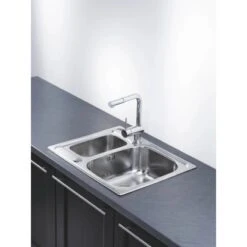 OBI Einbauspüle Quadra Duo 62 Edelstahl Eckig -Küchenwelt Verkauf 135452 picture 3