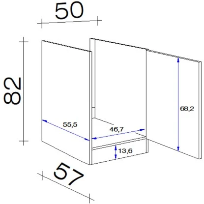 Flex-Well Spülenunterschrank Lucca 50 Cm Ohne Arbeitsplatte 4 Flex-Well Spülenunterschrank Lucca 50 Cm Ohne Arbeitsplatte – Bild 2