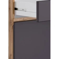 Held Möbel Küchenunterschrank Turin 60 Cm 1 Tür 1 Schublade Graphit/Wotaneiche -Küchenwelt Verkauf 189414 11016600 CU 09