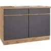 Held Möbel Spülenunterschrank Turin 120 Cm Mit 2 Türen Graphit/Wotaneiche -Küchenwelt Verkauf 189424 11016600 S 02