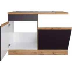 Held Möbel Spülenunterschrank Turin 120 Cm Mit GSP-Blende Graphit/Wotaneiche -Küchenwelt Verkauf 189434 11016600 S 02