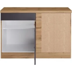 Held Möbel Küchen-Eckschrank Turin 120 Cm Graphit/Wotaneiche -Küchenwelt Verkauf 189469 11016600 S 03