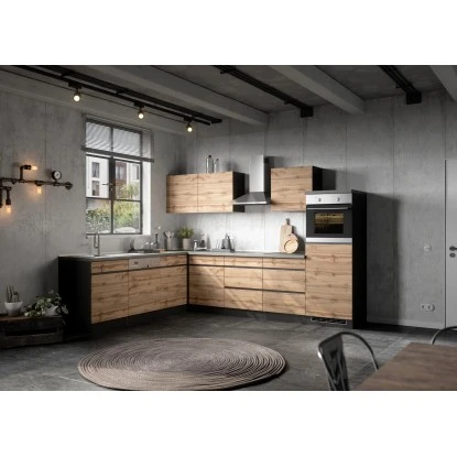 Held Möbel Kühlschrank/Ofenumbauschrank Turin 60 Cm Wotaneiche/Graphit 16 Held Möbel Kühlschrank/Ofenumbauschrank Turin 60 Cm Wotaneiche/Graphit – Bild 14