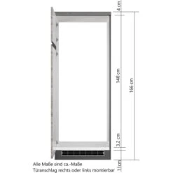 Held Möbel Umbauschrank Für Kühl/Gefrierkombi Turin 60 Cm Wotaneiche/Graphit -Küchenwelt Verkauf 189542 11016600 VM 08
