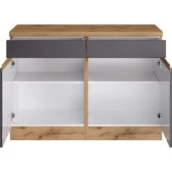 Held Möbel Küchenunterschrank Turin 120 Cm Graphit/Wotaneiche 14 Held Möbel Küchenunterschrank Turin 120 Cm Graphit/Wotaneiche -Küchenwelt Verkauf 189636 11016600 S 02