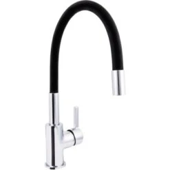 Sanitop-Wingenroth Einhebelmischer Küchenarmatur Lago Multi 2.0 Chrom-Schwarz