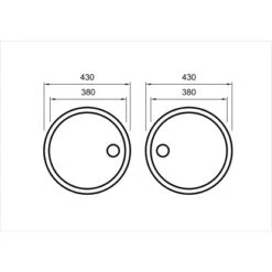 Eurodomo Einbauspüle Komplettset Rondel Ø 43 Cm Edelstahl Glatt -Küchenwelt Verkauf 2496 rondelset 60 skizze 5