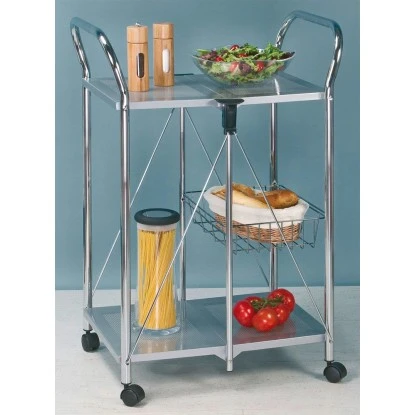 Wenko Beistell- Und Küchenwagen Sunny Silber 6 Wenko Beistell- Und Küchenwagen Sunny Silber – Bild 4