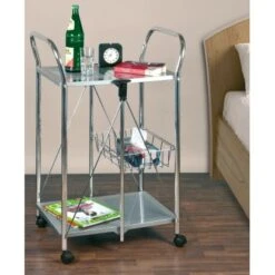 Wenko Beistell- Und Küchenwagen Sunny Silber 14 Wenko Beistell- Und Küchenwagen Sunny Silber -Küchenwelt Verkauf 2910677 1068 900060100 4