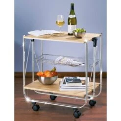 Wenko Servierwagen Dinett Deluxe Ahorn-Nachbildung -Küchenwelt Verkauf 3894268 1068 713001500 2