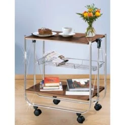 Wenko Servierwagen Dinett Deluxe Nussbaum-Nachbildung 7 Wenko Servierwagen Dinett Deluxe Nussbaum-Nachbildung -Küchenwelt Verkauf 3894458 1068 713003100 2