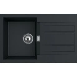 Einbauspüle Granitverbundwerkstoff Schwarz