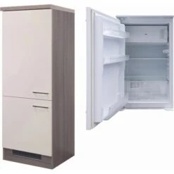 Flex-Well Exclusiv Kühlschrank-Umbau Eico Mit Kühlschrank PKM KS 120.4A+ EB