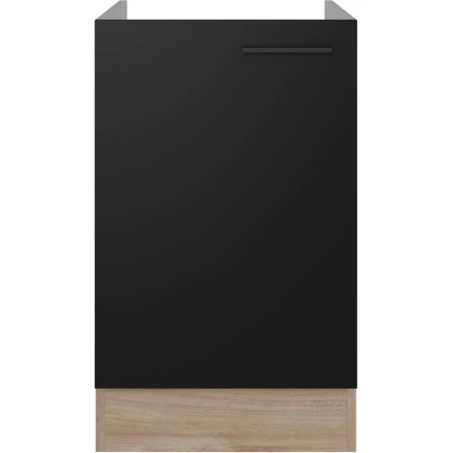 Flex-Well Exclusiv Spülenunterschrank Capri 50 Cm Schwarz Matt-Endgrain Oak 4 Flex-Well Exclusiv Spülenunterschrank Capri 50 Cm Schwarz Matt-Endgrain Oak – Bild 2