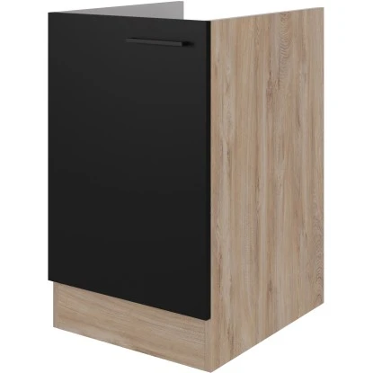 Flex-Well Exclusiv Spülenunterschrank Capri 50 Cm Schwarz Matt-Endgrain Oak 3 Flex-Well Exclusiv Spülenunterschrank Capri 50 Cm Schwarz Matt-Endgrain Oak