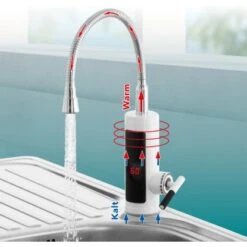Easymaxx Warm Und Kaltwasserarmatur Mit Integriertem Durchlauferhitzer 3600 W -Küchenwelt Verkauf 4052926017378 4257 09 A