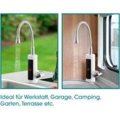 Easymaxx Warm Und Kaltwasserarmatur Mit Integriertem Durchlauferhitzer 3600 W -Küchenwelt Verkauf 4052926017378 4257 12 AI