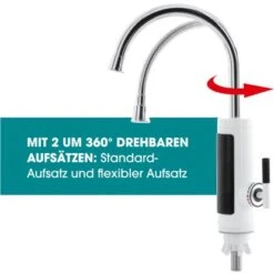 Easymaxx Warm Und Kaltwasserarmatur Mit Integriertem Durchlauferhitzer 3600 W -Küchenwelt Verkauf 4052926017378 4257 15 AI