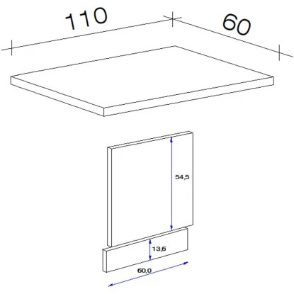 Flex-Well Exclusiv Geschirrspüler-Paket Teilintegriert Valero Weiß-Eiche 4 Flex-Well Exclusiv Geschirrspüler-Paket Teilintegriert Valero Weiß-Eiche – Bild 2