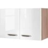 Flex-Well Exclusiv Oberschrank Valero 80 Cm X 55 Cm Hochglanz Weiß-Sonoma Eiche -Küchenwelt Verkauf 4528030 4800 h80 valero 3