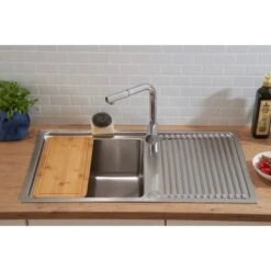 Respekta Einbauspüle Chicago 86 Cm X 50 Cm Edelstahl 33 Respekta Einbauspüle Chicago 86 Cm X 50 Cm Edelstahl -Küchenwelt Verkauf 45546 4384 CHICAGO86X50 12