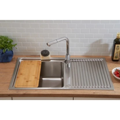 Respekta Einbauspüle Chicago 86 Cm X 50 Cm Edelstahl 14 Respekta Einbauspüle Chicago 86 Cm X 50 Cm Edelstahl – Bild 12