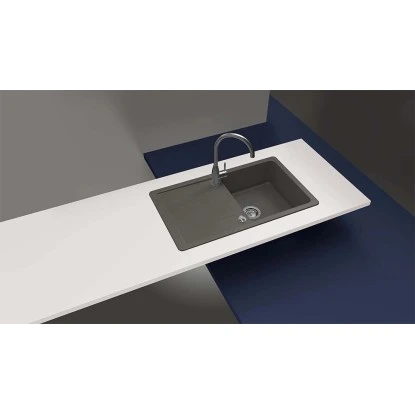 Granitspüle Altena D-100 Inkl. Küchenarmatur Simi 50 Cm X 86 Cm Onyx 6 Granitspüle Altena D-100 Inkl. Küchenarmatur Simi 50 Cm X 86 Cm Onyx – Bild 4