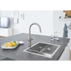 Grohe Blue Home C-Auslauf Starter Kit Supersteel 5 Grohe Blue Home C-Auslauf Starter Kit Supersteel -Küchenwelt Verkauf 520 ZZH T31541D14 000 01 1