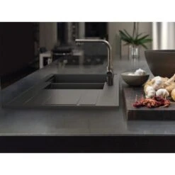 Miló Einbauspüle Granitverbundstoff Luxuria 100 Graphit 7 Miló Einbauspüle Granitverbundstoff Luxuria 100 Graphit -Küchenwelt Verkauf 5903140017998 30
