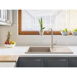 Miló Einbauspüle Granitverbundstoff Palladio 86 Sand -Küchenwelt Verkauf 5903140018087 30