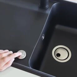 Miló Einbauspüle Granitverbundstoff Piu 78 Schwarz -Küchenwelt Verkauf 5903140018131 40