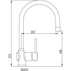 Sanitop-Wingenroth Küchenarmatur Bali 185 M. Geschirrbrause Niederdruck 4 Sanitop-Wingenroth Küchenarmatur Bali 185 M. Geschirrbrause Niederdruck -Küchenwelt Verkauf 654169 3711 2