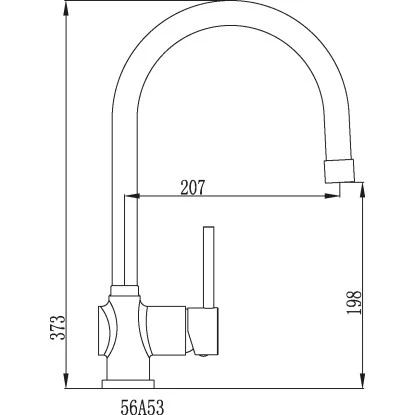 Sanitop-Wingenroth Küchenarmatur Bali 185 M. Geschirrbrause Niederdruck 3 Sanitop-Wingenroth Küchenarmatur Bali 185 M. Geschirrbrause Niederdruck – Bild 2