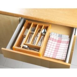 Wenko Besteckkasten Bambus Ausziehbar 25,7-38,5 Cm X 5,1 Cm X 35,7 Cm -Küchenwelt Verkauf 686738 1068 3