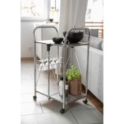 Wenko Servierwagen Liky Holzdekor Zusammenklappbar -Küchenwelt Verkauf 686865 1068 08