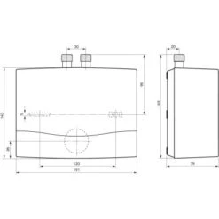 Vaillant Niederdruck Kleindurchlauferhitzer MiniVED H 3/3 N 3,5 KW Weiß -Küchenwelt Verkauf 688243 4384 2