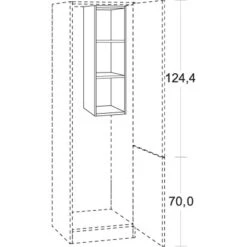 Optifit Oberschrankregal Salo214 30 Cm Weiß Zum Einbau In Hochschrank -Küchenwelt Verkauf 701925 3193 2
