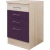 Flex-Well Exclusiv Schubkastenschrank Focus 50 Cm Akazie-Aubergine 1 Flex-Well Exclusiv Schubkastenschrank Focus 50 Cm Akazie-Aubergine -Küchenwelt Verkauf 7363559 4051 ussa50 focus
