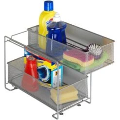 Wenko Schubladenregal 2 Etagen Metall Silber -Küchenwelt Verkauf 746248 1068 3