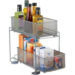 Wenko Schubladenregal 2 Etagen Metall Silber -Küchenwelt Verkauf 746248 1068 4