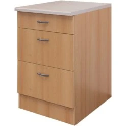Flex-Well Classic Auszugsunterschrank Nano 60 Cm Buche