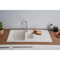 Respekta Einbauspüle Mineralite Houston 100 Cm X 50 Cm Weiß 27 Respekta Einbauspüle Mineralite Houston 100 Cm X 50 Cm Weiß -Küchenwelt Verkauf 793 4384 HOUSTON100X50W 11