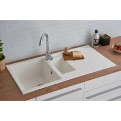 Respekta Einbauspüle Mineralite Houston 100 Cm X 50 Cm Weiß 29 Respekta Einbauspüle Mineralite Houston 100 Cm X 50 Cm Weiß -Küchenwelt Verkauf 793 4384 HOUSTON100X50W 13