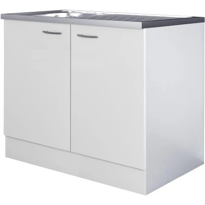 Flex-Well Classic Komplettspüle 100 X 60 Cm Wito Weiß Mit Auflagespüle 3 Flex-Well Classic Komplettspüle 100 X 60 Cm Wito Weiß Mit Auflagespüle