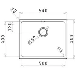Pyramis Einbaubecken Lydia Edelstahl -Küchenwelt Verkauf 820042 4891 2