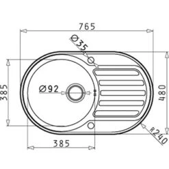 Pyramis Einbauspüle SR Mini Edelstahl -Küchenwelt Verkauf 820055 4891 2
