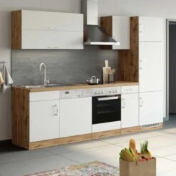 Held Möbel Hängeschrank Sorrento BxHxT 40 Cm X 57 Cm X 34 Cm Weiß-Wotaneiche -Küchenwelt Verkauf 853727 11016600 12