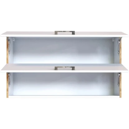 Held Möbel Klapphängeschrank Sorrento BxHxT 100 X 57 X 34 Cm Weiß-Wotaneiche 5 Held Möbel Klapphängeschrank Sorrento BxHxT 100 X 57 X 34 Cm Weiß-Wotaneiche – Bild 3